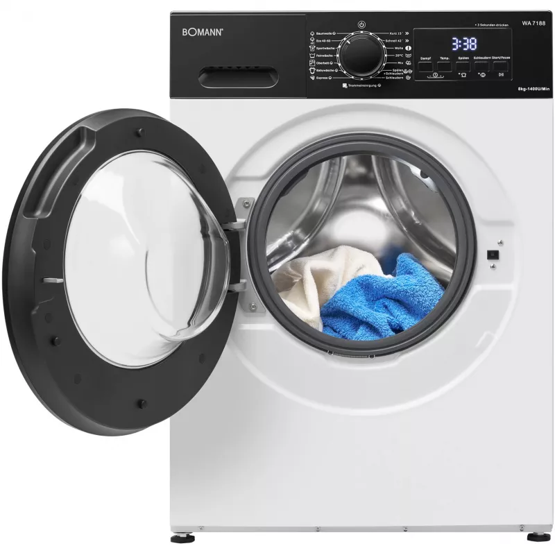 BOMANN WA 7188 Sirds formas vafeļu cepējs, 1300 W, balts/melns
