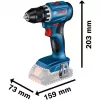 Bosch 18V Professional Set Rotary Hammer GBH 18V-22 + Drill Driver GSR 18V-45 - (zils/melns, 2x Li-Ion akumulators 4.0Ah, āmura urbja un uzgaļu komplekts, instrumentu soma) (0615V0003D)