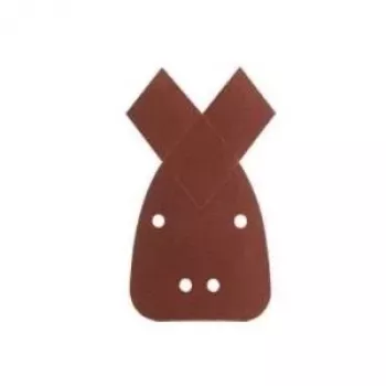 Bosch 2609256A71 Red Wood Delta slīpēšanas loksņu komplekts, 10 gab., graudainība K60/K80/K120, ar āķa un cilpas stiprinājumu, daudzfunkcionālajiem slīpmašīnām