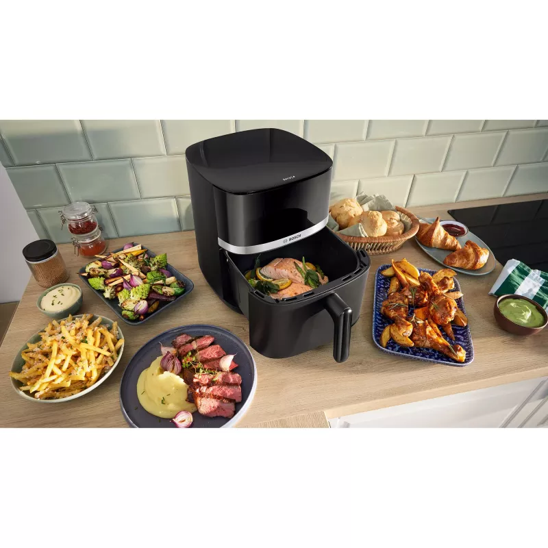 BOSCH Air Fryer MAF462B0 Series 4 (Melns, 2050 W, Grozs 6.1 L)