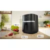 BOSCH Air Fryer MAF462B0 Series 4 (Melns, 2050 W, Grozs 6.1 L)