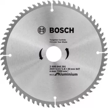 BOSCH Alumīnija zāģa asmens 210x30mm 64 zobi ECO