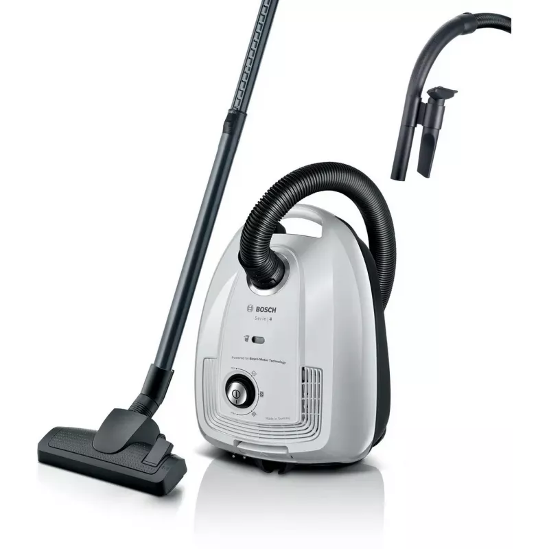 Bosch BGL38WH2 Putekļsūcējs ar maisiņu, 600W, Balts/antracīts