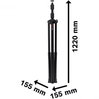 Bosch būvniecības apgaismojuma statīvs GLT 300-40 Professional (melns, 5/8 collu vītne M10) 06188000MT