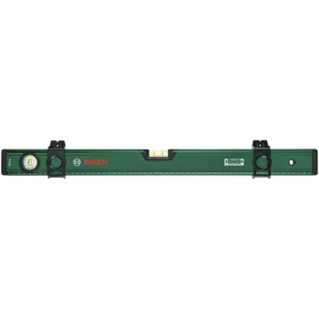 Bosch DIY līmeņrādis 60 cm ar marķēšanas slīdni, V-rievu un plakanu frēzētu pamatni – zaļš