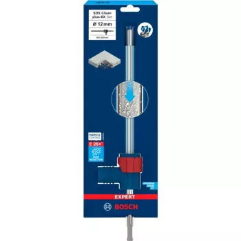 Bosch EXPERT SDS Clean plus-8X āmura urbjmašīnas uzgalis, Ø 12 mm, darba garums 200 mm, putekļu nosūkšanas urbis ar nosūkšanas savienojumu