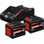 BOSCH EXPERT Starter Set 18V, 2x EXBA 18V-150 + Lādētājs EXAL18V-160 (Melns, 2x Li-Ion Akumulators 15Ah, AMPShare Alliance)
