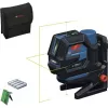 Bosch GCL 12V-50-22 CG Professional bezvadu kombinētais lāzers (zils/melns, zaļas lāzera līnijas un svērtenes punkti, iekļauts RM 20 rotējošais stiprinājums)
