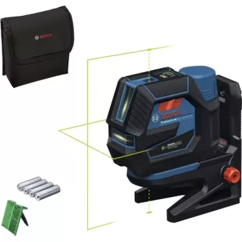Bosch GCL 12V-50-22 CG Professional bezvadu kombinētais lāzers (zils/melns, zaļas lāzera līnijas un svērtenes punkti, iekļauts RM 20 rotējošais stiprinājums)