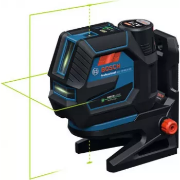 Bosch GCL 12V-50-22 CG Professional bezvadu kombinētais lāzers (zils/melns, zaļas lāzera līnijas un svērtenes punkti, iekļauts RM 20 rotējošais stiprinājums)