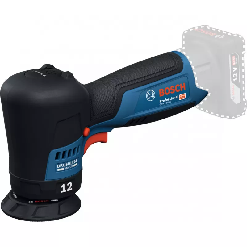Bosch GPX 12V-77 Professional bezvadu ekscentriskais slīpmašīna 12V (bez akumulatora)