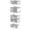Bosch GSN36VCCG Brīvi stāvošs vertikālais saldētājs, NoFrost, 242 L, E energoklase, Inox-look