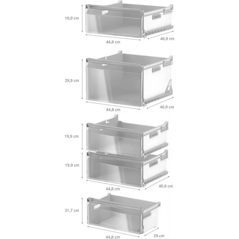 Bosch GSN36VCCG Brīvi stāvošs vertikālais saldētājs, NoFrost, 242 L, E energoklase, Inox-look
