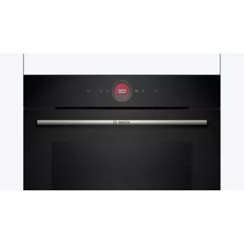Bosch HBG7341B1 Series 8 Iebūvējamā elektriskā cepeškrāsns, 71L, pirolītiskā pašattīrīšanās, melna, 60 cm