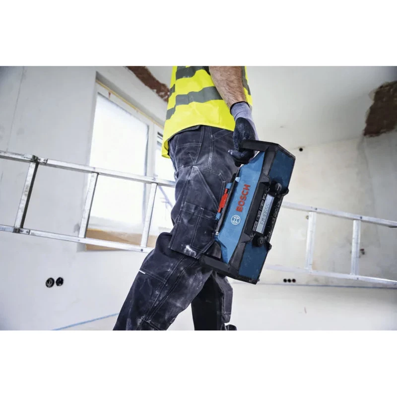 BOSCH HEAVY DUTY GPB18V-3C Professional Bluetooth FM Radio (Zils/Melns, bez akumulatora)