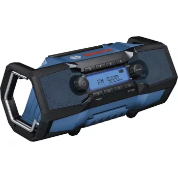 BOSCH HEAVY DUTY GPB18V-3C Professional Bluetooth FM Radio (Zils/Melns, bez akumulatora)