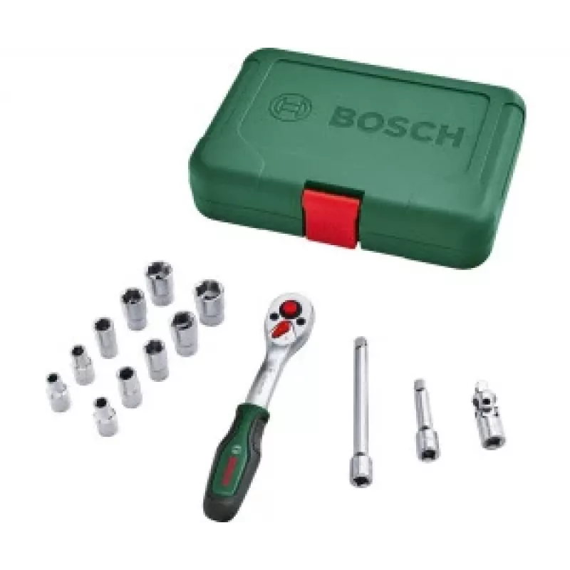 Bosch Home and Garden 1/4 collu sprūdrata komplekts, 27 daļas (1600A02BY0)