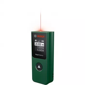 Bosch Home & Garden EasyDistance 20 lāzera attāluma mērītājs, 20 m darbības rādiuss, zaļš/melns