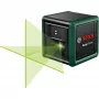 Bosch Home and Garden Quigo Green Set krustenisko līniju lāzers ar skavu, adaptera plāksni un 1,1 m alumīnija trijkāji 0603663CZ1