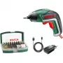 Bosch IXO 5 bezvadu skrūvgriezis ar 32 daļu uzgaļu komplektu, 3,6 V Li-Ion 1,5 Ah, zaļš/melns
