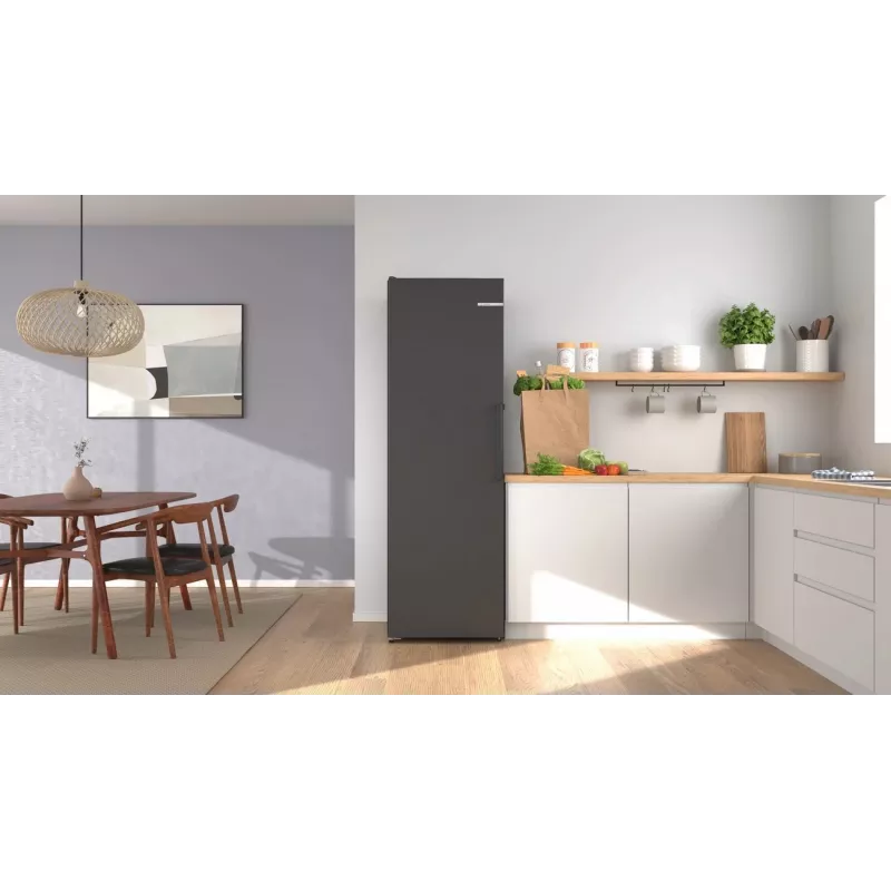 Bosch KSN36VCCG Brīvi stāvošs ledusskapis ar saldētavu, 308 L, No Frost, Inox-look
