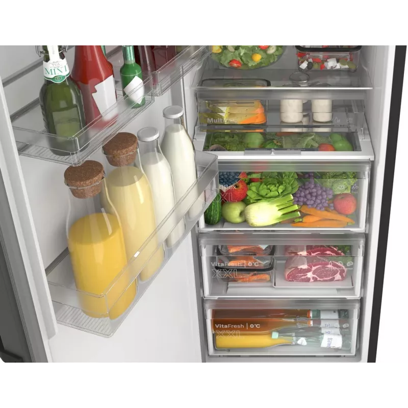 Bosch KSN36VCCG Brīvi stāvošs ledusskapis ar saldētavu, 308 L, No Frost, Inox-look
