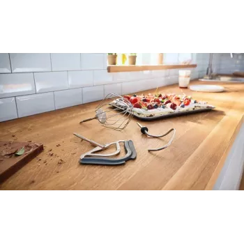 Bosch MUM58359 virtuves kombains rubīnsarkans/sudrabs 1000W 3.9L nerūsējošā tērauda bļoda