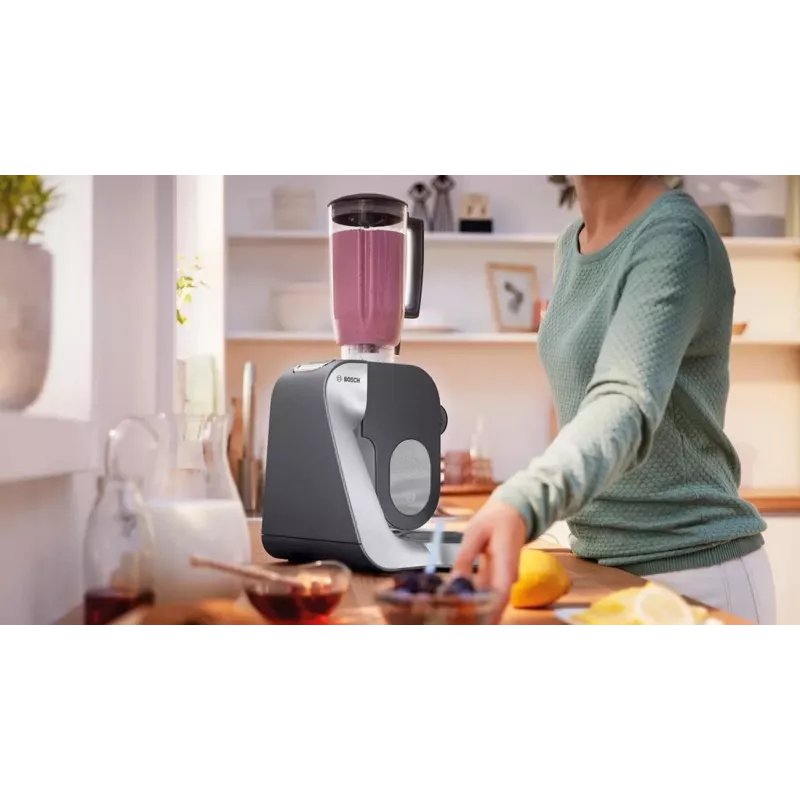Bosch MUM58359 virtuves kombains rubīnsarkans/sudrabs 1000W 3.9L nerūsējošā tērauda bļoda