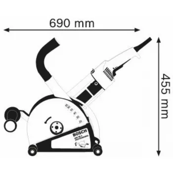BOSCH Power Tools Sienu frēze GNF 65 A (Zila, 2400 W, Pārnēsāšanas soma)