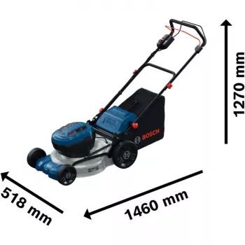 BOSCH POWERTOOLS Bezvadu zāles pļāvējs GRA 18V2-46SP Professional, 36V (2x18V), Zils, 2x 5,5 Ah litija-jonu akumulators, lādētājs
