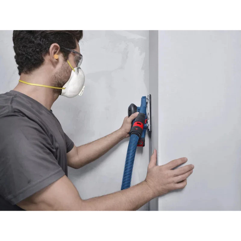 BOSCH POWERTOOLS Bezvadu orbitālā slīpmašīna GSS 18V-18 Professional Solo, 18V (Zila/Melna, bez akumulatora un lādētāja, L-BOXX)