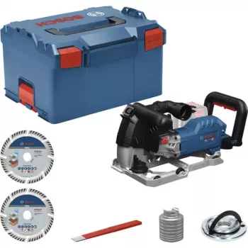 BOSCH PowerTools Bezvadu sienu frēze GNF 18V-40 Professional Solo, 18 volti (Zils/Melns, bez akumulatora un lādētāja, L-BOXX)