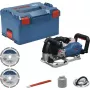BOSCH PowerTools Bezvadu sienu frēze GNF 18V-40 Professional Solo, 18 volti (Zils/Melns, bez akumulatora un lādētāja, L-BOXX)