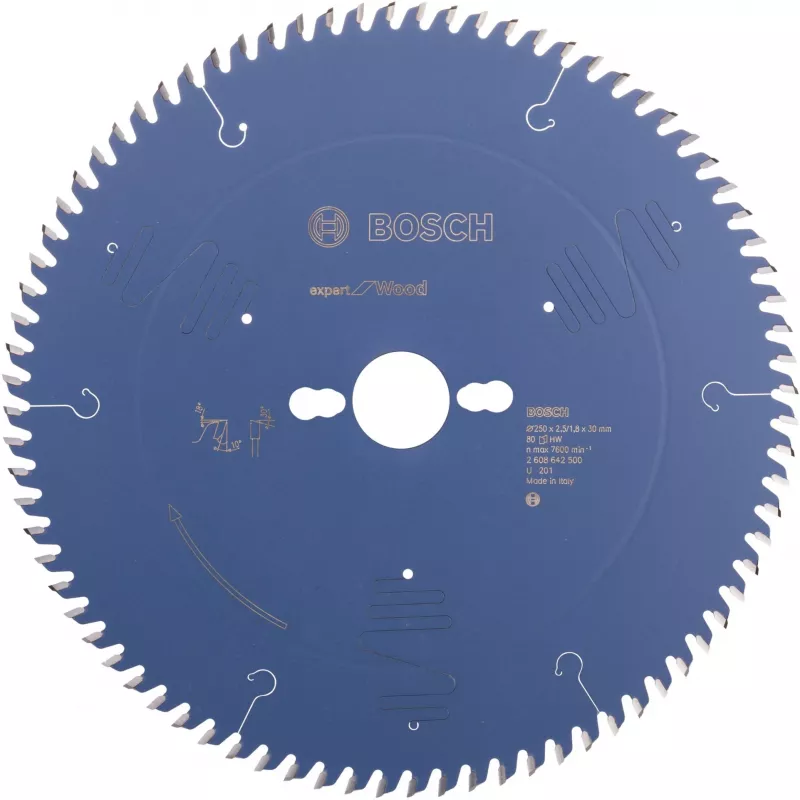Bosch PowerTools Expert for Wood ripzāģa disks 250mm, 80 zobi, 30mm urbums, ATB, galdzāģiem