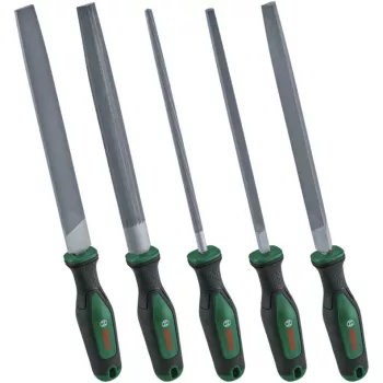 BOSCH POWERTOOLS Vīļu komplekts, 5 gab., 200 mm, zaļš/melns
