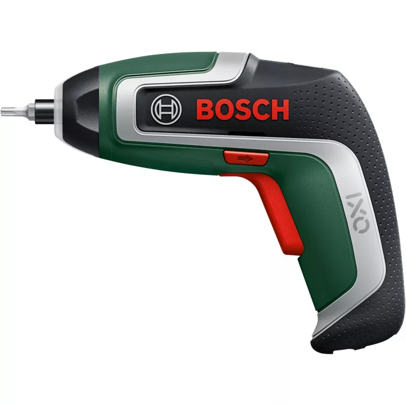 BOSCH Powertools IXO 7 Anniversary Set 3.6V bezvadu skrūvgriezis (Zaļš/Melns, Li-Ion 2.0Ah, uzgaļu komplekts, sēklu bumbas, kaste)