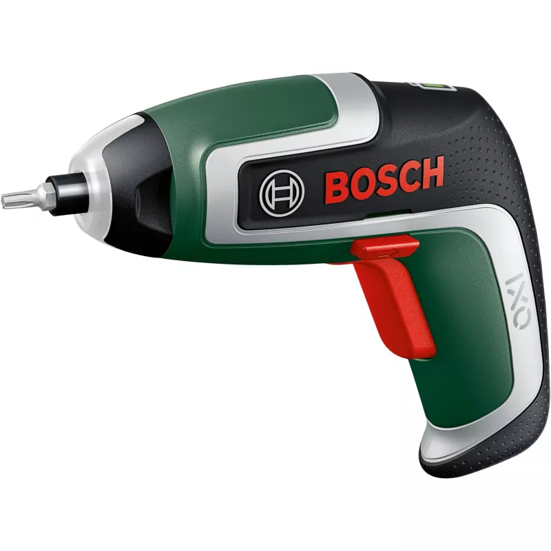 BOSCH Powertools IXO 7 Anniversary Set 3.6V bezvadu skrūvgriezis (Zaļš/Melns, Li-Ion 2.0Ah, uzgaļu komplekts, sēklu bumbas, kaste)