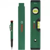 Bosch PowerTools marķēšanas komplekts, 3-daļīgs (zaļš/melns) – dziļurbuma marķieris, universālais marķieris un galdnieka zīmulis