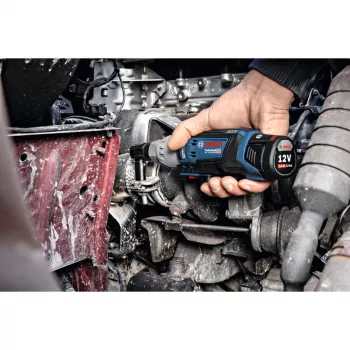 BOSCH Professional GRC 12V-60 3/8 SN Bezvadu uzgriežņu atslēga, 3/8 collu piedziņa, 60 Nm, 12V, zila/melna (bez akumulatora)
