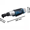 BOSCH Professional GRC 12V-60 3/8 SN Bezvadu uzgriežņu atslēga, 3/8 collu piedziņa, 60 Nm, 12V, zila/melna (bez akumulatora)