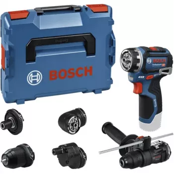 Bosch Professional GSR 12V-32 FC Bezvadu Urbjmašīna/Skrūvgriezis 12V (Zils/Melns, Pamatvienība, 5 Adapteri, L-BOXX)