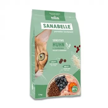 BOSCH Sanabelle Sensitive ar vistu - sausā kaķu barība - 2kg