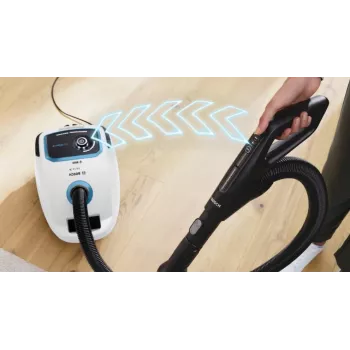 Bosch Serie 6 ProSilence Putekļsūcējs ar maisiņu BGB6SIL0L, Titanium Black, 600W, 4L putekļu maisiņš, HEPA filtrs, 66 dB(A)