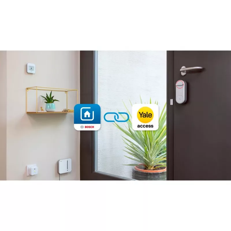 BOSCH SMARTHOME Smart Home Action Package Smart Closing (Balts, 1x Yale Linus Smart Lock, 1x Smart Home Controller)