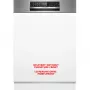BOSCH SMI6ECS12E Serie 6 Daļēji integrēta trauku mazgājamā mašīna (Matēts nerūsējošais tērauds, 60 cm, Home Connect)