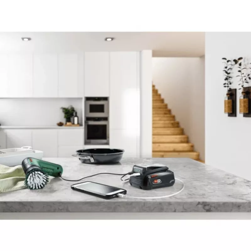 Bosch UniUSB 18V-15 lādētājs 18V POWER FOR ALL akumulatoriem ar USB-C portu (1600A02WS1)