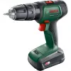 BOSCH UniversalImpact 18V bezvadu triecienurbis (zaļš/melns, 2x1,5Ah Li-Ion, 241 daļu komplekts)