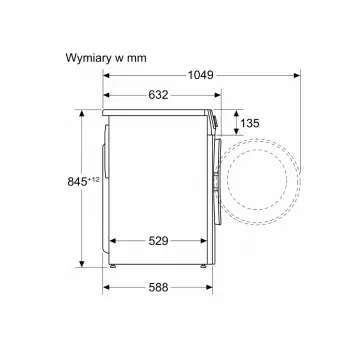 BOSCH WGG254ZGPL 9 kg priekšējās ielādes veļas mazgājamā mašīna ar i-DOS un Home Connect