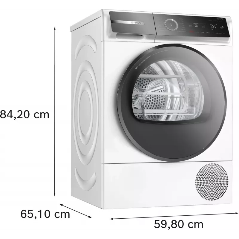 Bosch WQB246DLSN 9 kg veļas mazgājamā mašīna ar i-DOS un Home Connect