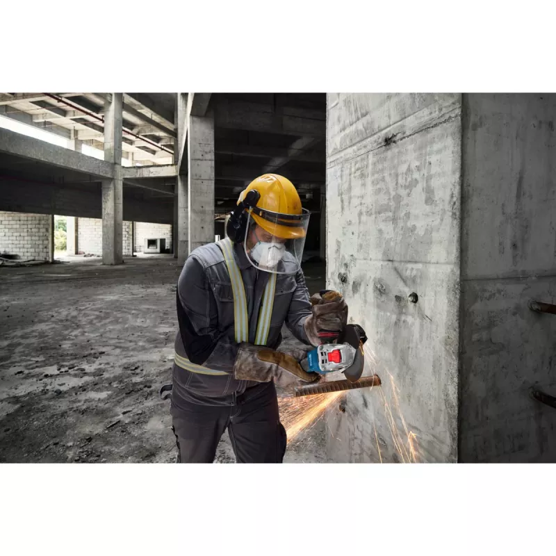BOSCH X-LOCK Bezvadu Leņķa Slīpmašīna GWX 18V-11 S Professional Solo, 18V, 125mm, Zils/Melns, Tikai Instruments